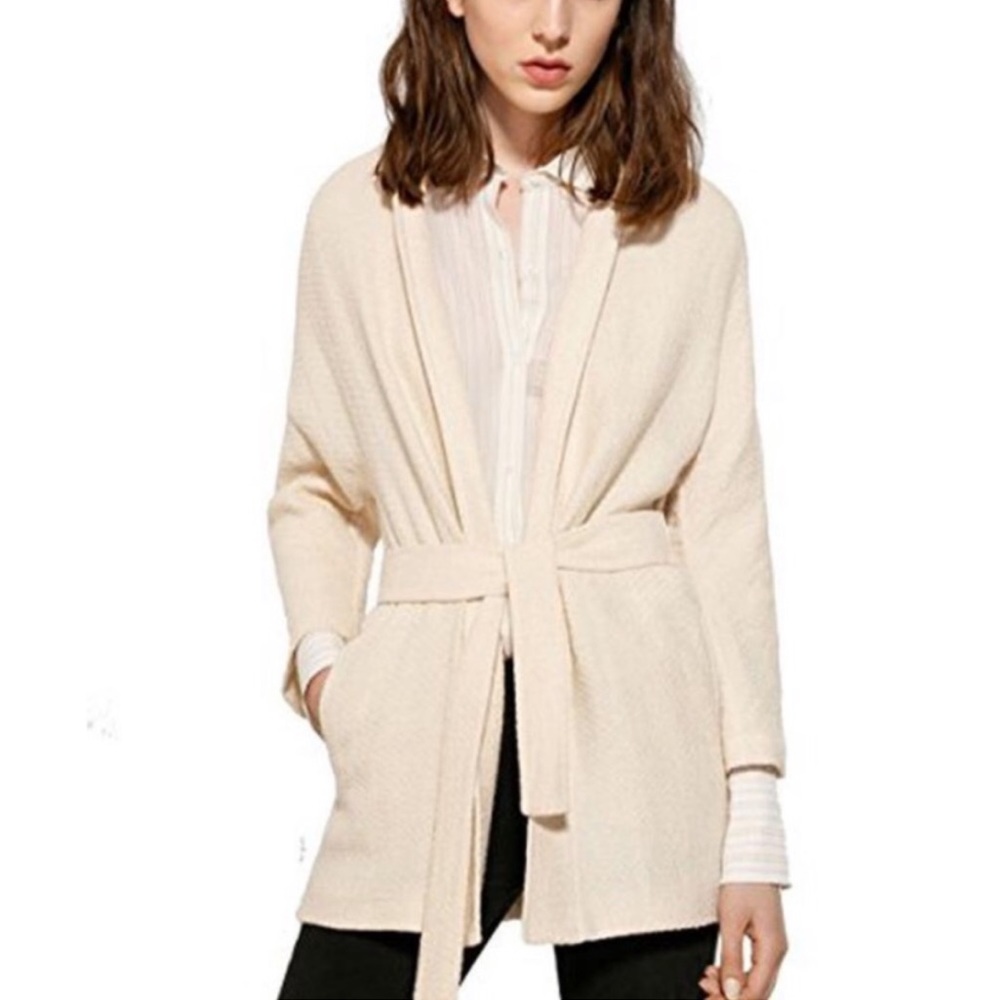 Massimo Dutti Linen Cardigan with Belt